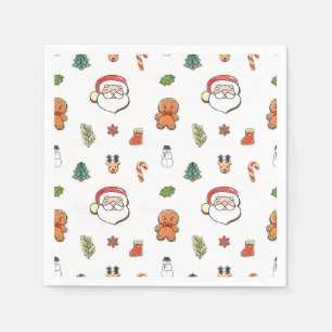 Christmas cookies cocktail napkins