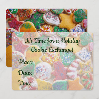 Christmas Cookies Colourful Holiday Baking Invitation