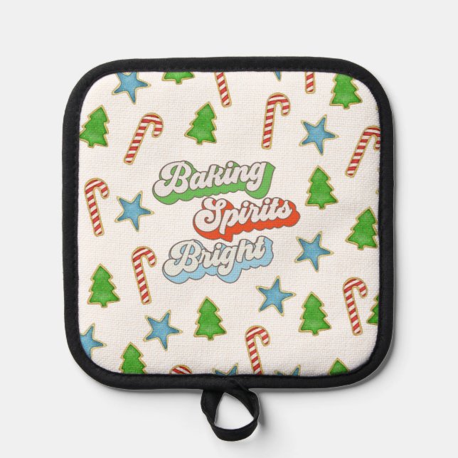 Christmas Cookies Cute Pot Holder (Front)