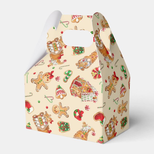 Christmas Cookies Favour Box (Front Side)