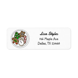Christmas Cookies Festive Holiday Label