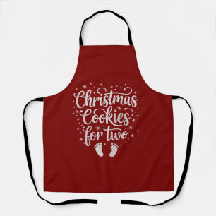 Christmas Cookies For Two Maternity Pregnancy Xmas Apron