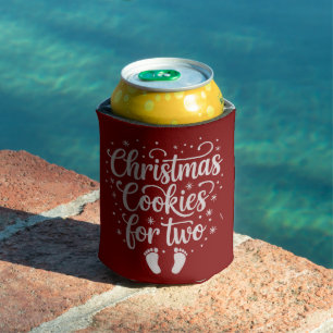 Christmas Cookies For Two Maternity Pregnancy Xmas Can Cooler