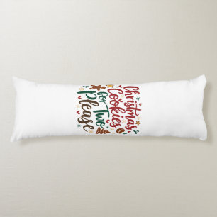 Christmas Cookies For Two Please Pregnancy Xmas Body Cushion