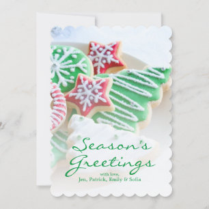 Christmas cookies holiday card