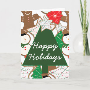 Christmas Cookies Holiday Greeting Fold Card