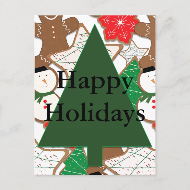 Christmas Cookies Holiday Postcard (Front)