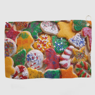 Christmas Cookies I Colourful Holiday Baking Golf Towel