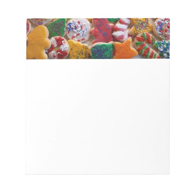 Christmas Cookies I Colourful Holiday Baking Notepad (Front)