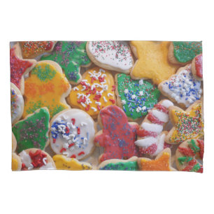 Christmas Cookies I Colourful Holiday Baking Pillowcase