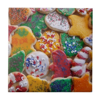 Christmas Cookies I Colourful Holiday Baking Tile