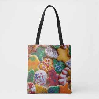 Christmas Cookies I Colourful Holiday Baking Tote Bag