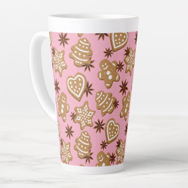Christmas cookies latte mug (Left Angle)