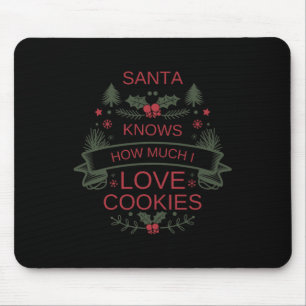 Christmas Cookies Lover Shirt For Comfort Foodies Mouse Pad