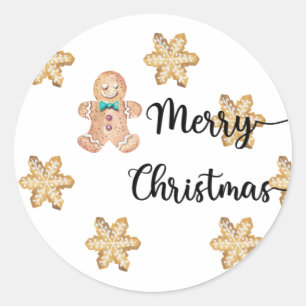 Christmas cookies Merry christmas Classic Round Sticker