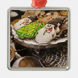 Christmas cookies on display in a New York city Metal Tree Decoration