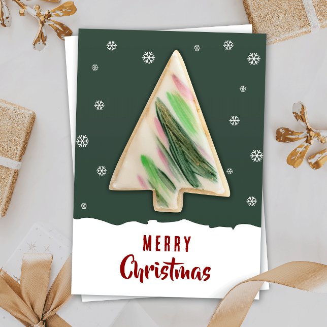 Christmas Cookies Packaging Festive Display Cards (Add your custom message and make your personalized Christmas cookie cards)