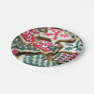 Christmas Cookies Paper Plate