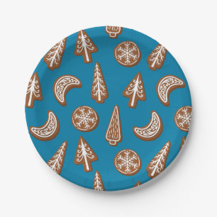 Christmas cookies paper plate