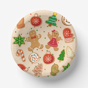 Christmas Cookies Paper Plate