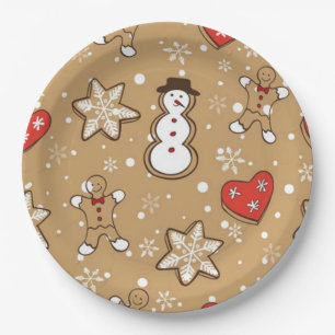 Christmas Cookies Paper Plate