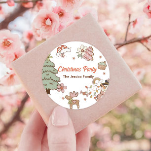 Christmas Cookies Party  Classic Round Sticker