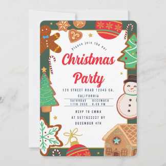 Christmas cookies Party Invitation