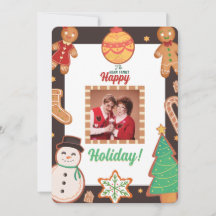 Christmas cookies Photo Holiday Card