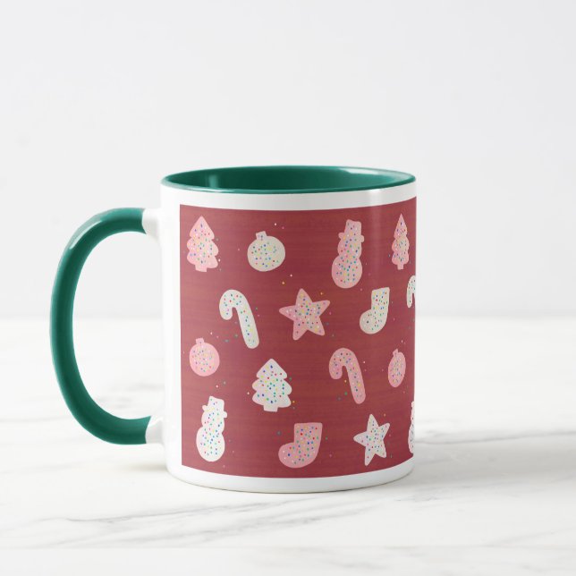 Christmas Cookies Red Mug (Left)