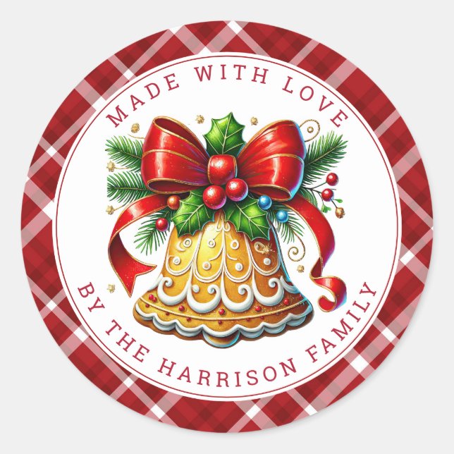 Christmas Cookies Round Stickers (Front)