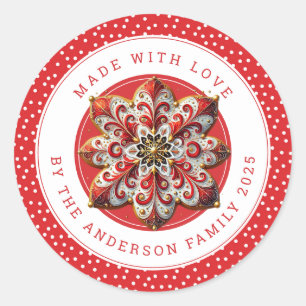 Christmas Cookies Round Stickers