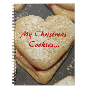 Christmas cookies spiral notebook