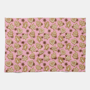 Christmas cookies tea towel