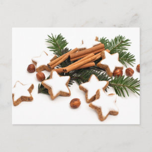 Christmas Cookies With Cinnamon Holiday Postcard