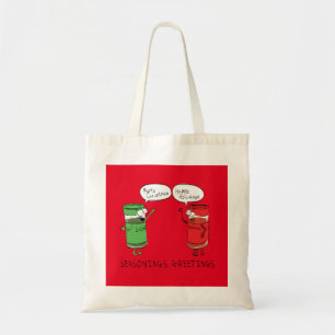 Christmas Cooking Funny Chef Spices Tote Bag