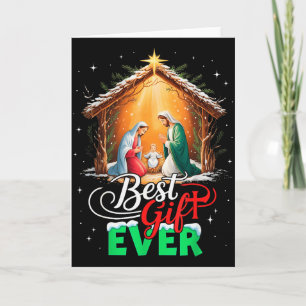 Christmas Cool Jesus Nativity Scene Christian Best Card