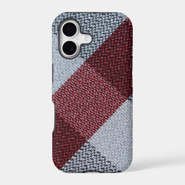 Christmas Cool Red Buffalo Plaid Pattern With Grey (Back)