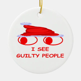 Christmas Cop Ceramic Tree Decoration