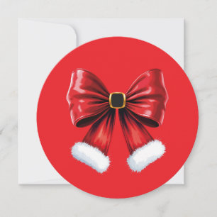Christmas Coquette Bow Holiday Card
