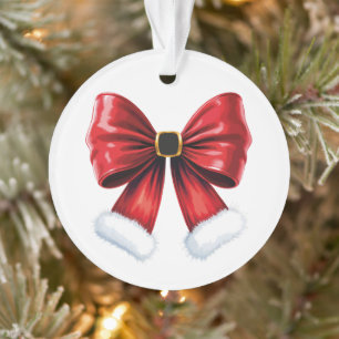 Christmas Coquette Bow Ornament