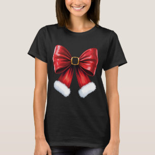Christmas Coquette Bow T-Shirt