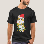 Christmas Corgi Santa Christmas Tree Lights Cute X T-Shirt<br><div class="desc">Christmas Corgi Santa Christmas Tree Lights Cute Xmas</div>