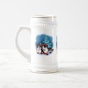 Christmas Corgis Beer Stein