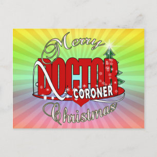 CHRISTMAS CORONER HOLIDAY POSTCARD