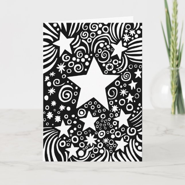 Christmas Cosmos Holiday Card (Front)