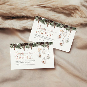 Christmas Cosy Diapers Raffle Enclosure Card