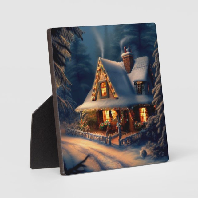 Christmas Cottage 1 Plaque (Front)