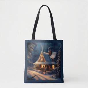 Christmas Cottage 1 Tote Bag