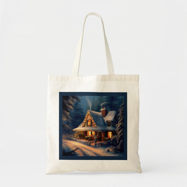 Christmas Cottage 1 Tote Bag (Front)