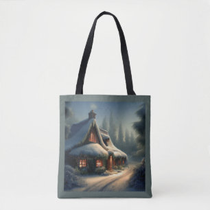 Christmas Cottage 3 Tote Bag